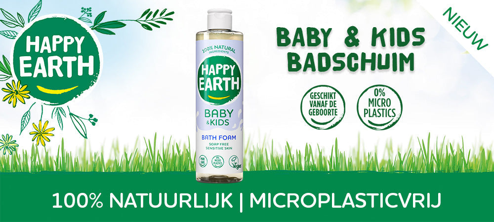 100% Natuurlijk Schuimplezier: Het Nieuwe Happy Earth Baby & Kids Badschuim! - Happy Earth