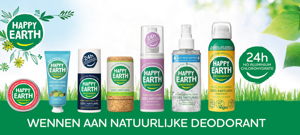 Waarom je even moet wennen aan natuurlijke deodorant - Happy Earth