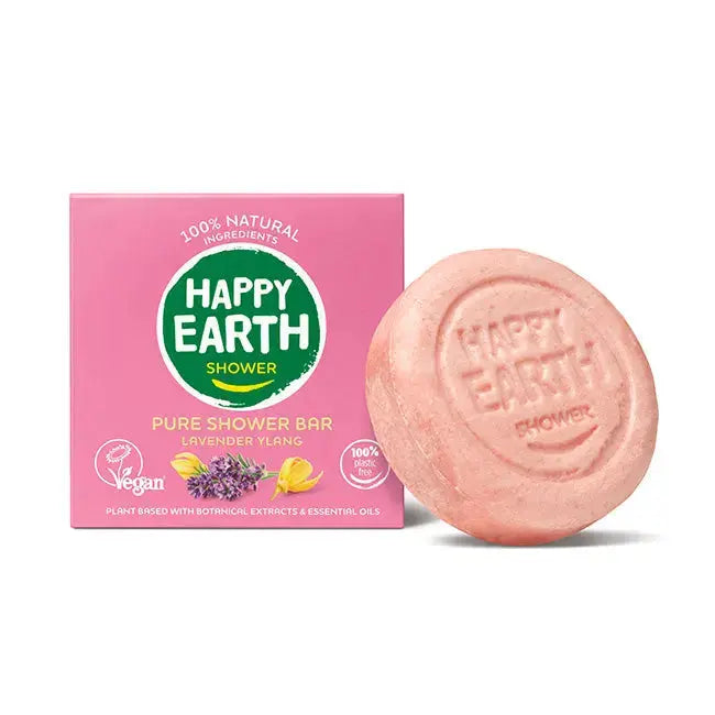 
                  
                    Duurzaam verzorgingspakket: deo, shampoo bar en shower bar Lavender Ylang Happy Earth
                  
                