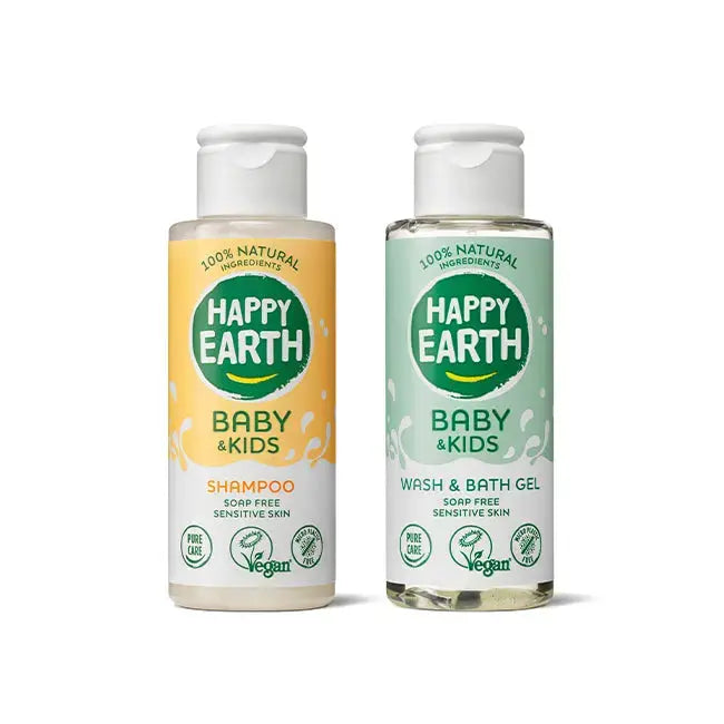 Mini Set Baby & Kids Shampoo & Wasgel 100 ml Happy Earth