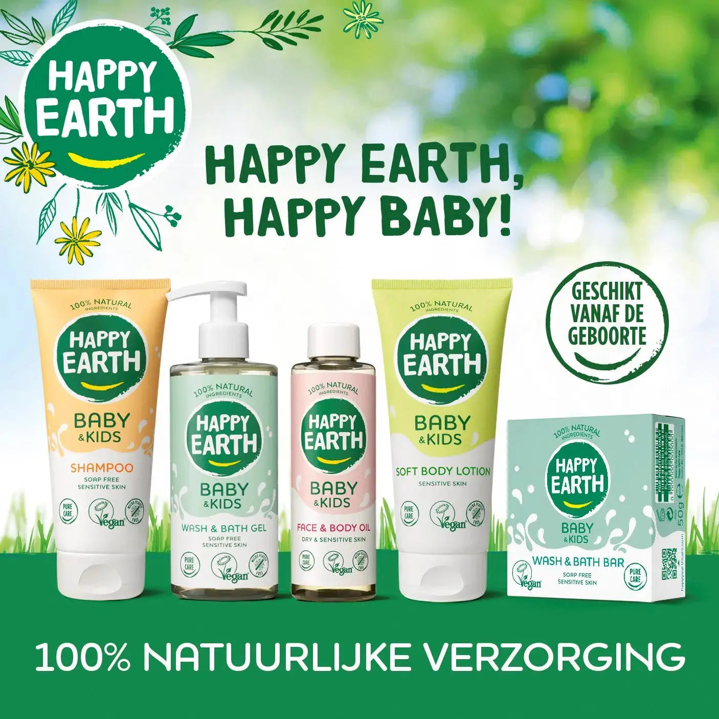
                  
                    Mini Zeepvrije Shampoo Baby & Kids 100 ml Happy Earth
                  
                