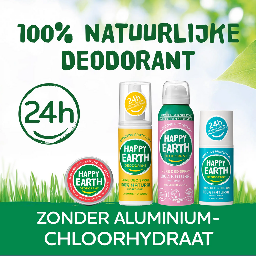 
                  
                    Natuurlijke Deodorant Balm Floral Patchouli Happy Earth
                  
                