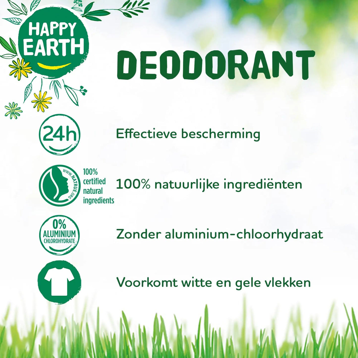 
                  
                    Natuurlijke Deodorant Balm Floral Patchouli Happy Earth
                  
                