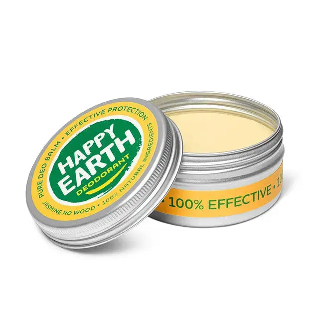 Natuurlijke Deodorant Balms Plasticvrij 4 geuren Happy Earth