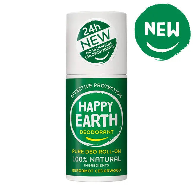 Natuurlijke Deodorant Roller Bergamot Cedarwood Happy Earth