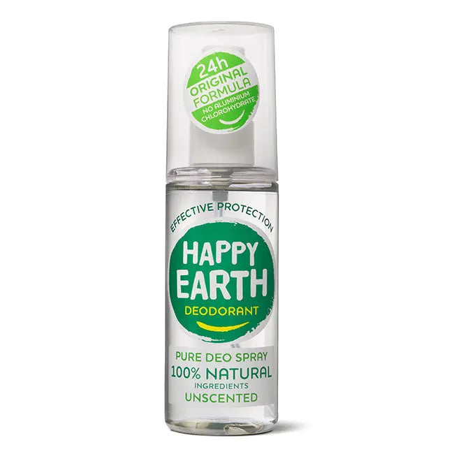 Natuurlijke Deodorant Spray Unscented Happy Earth