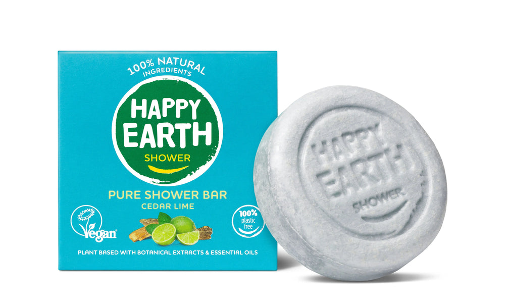 
                  
                    Plasticvrij pakket: 2x shampoo bars + 3x shower bars Happy Earth
                  
                