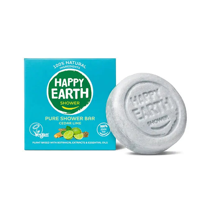 
                  
                    Plasticvrij pakket bars: 2x shampoo bars + 3x shower bars Happy Earth
                  
                