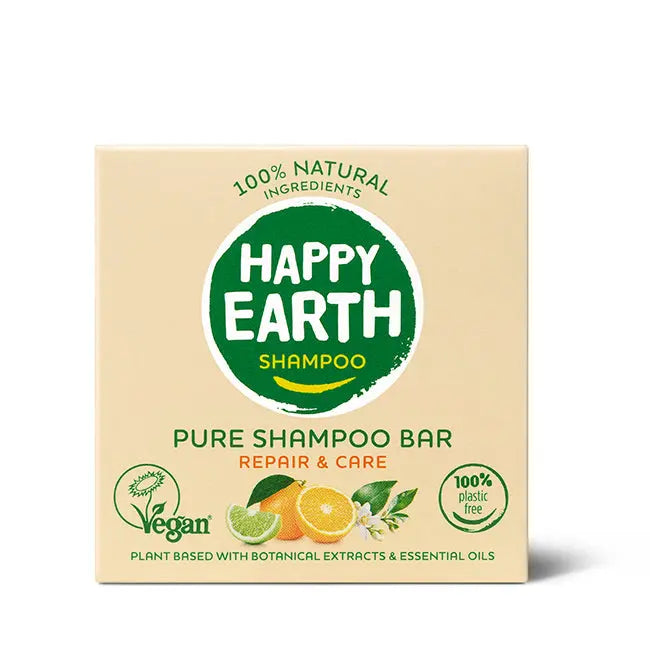 
                  
                    Plasticvrije Shampoo Bar Repair & Care Happy Earth
                  
                