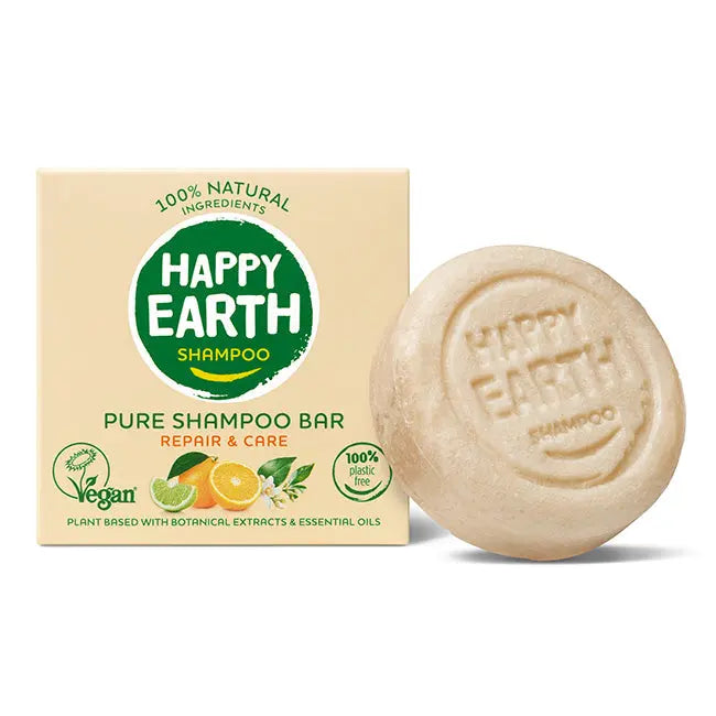 Plasticvrije Shampoo Bar Repair & Care Happy Earth