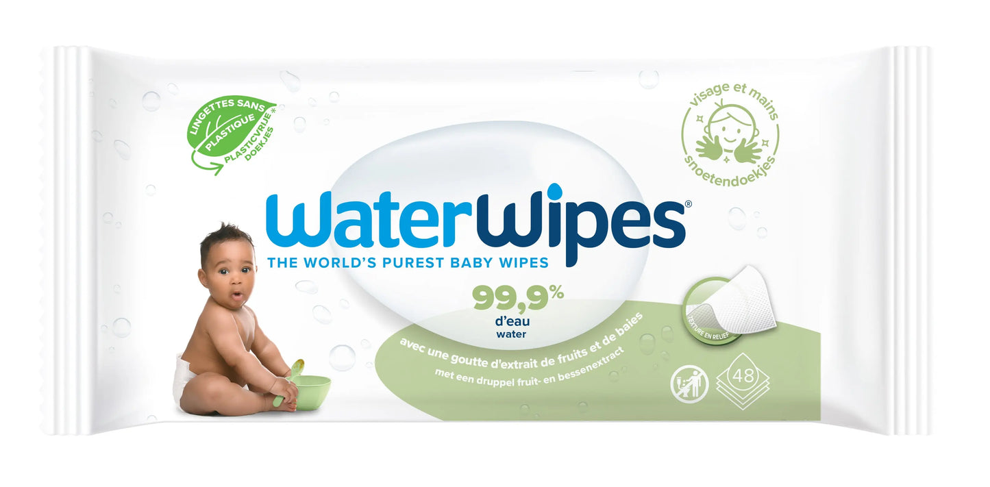 WaterWipes snoetendoekjes 48 stuks Happy Earth