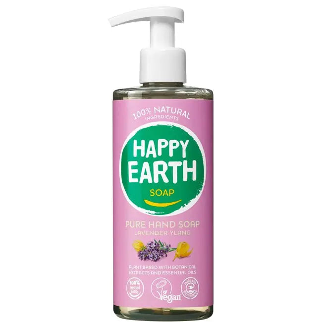 Happy Earth Natuurlijke Handzeep Lavender Ylang 300ml Happy Earth